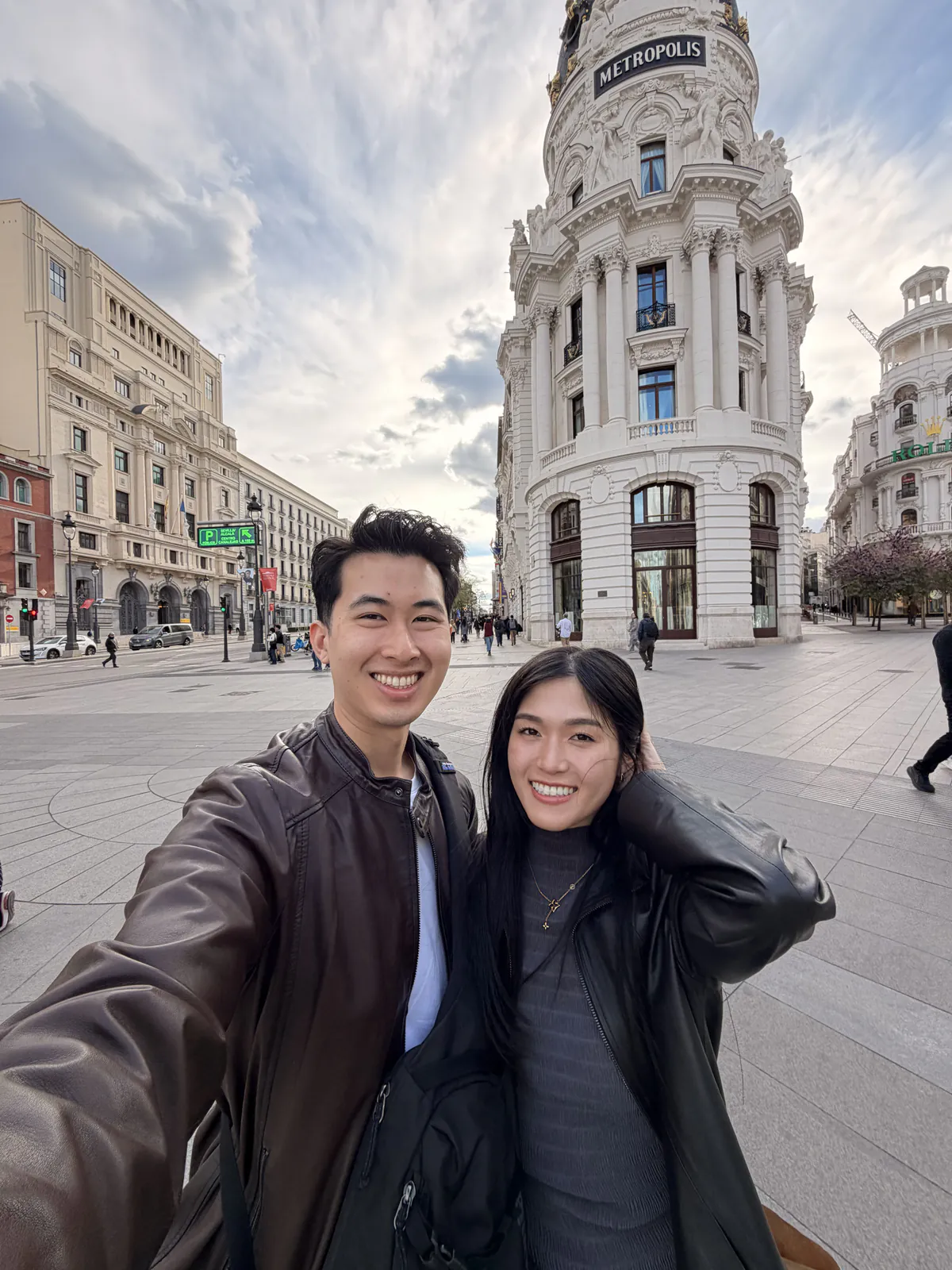 The Metropolis building on Gran Vía in Madrid