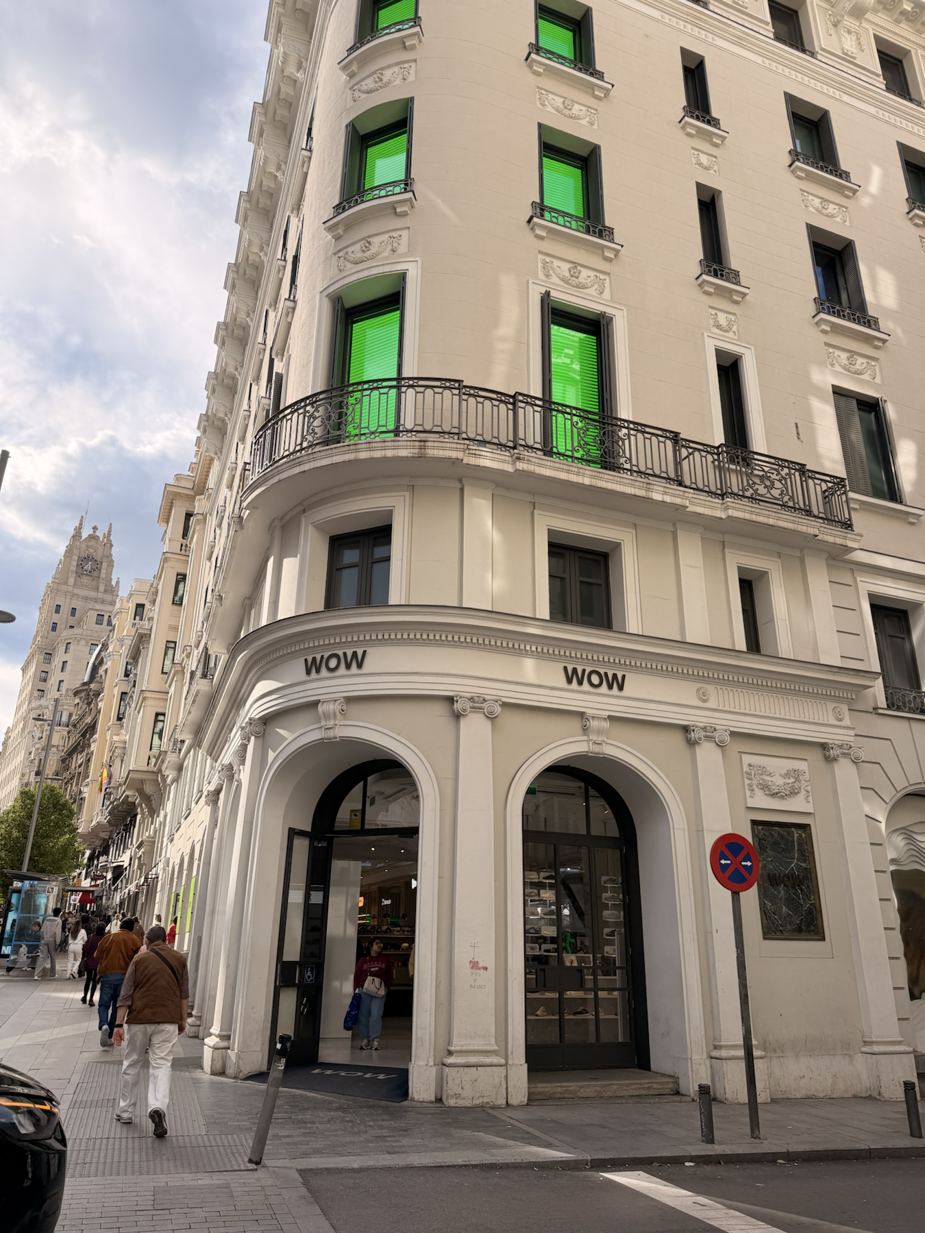 WOW Concept storefront on Gran Via in Madrid