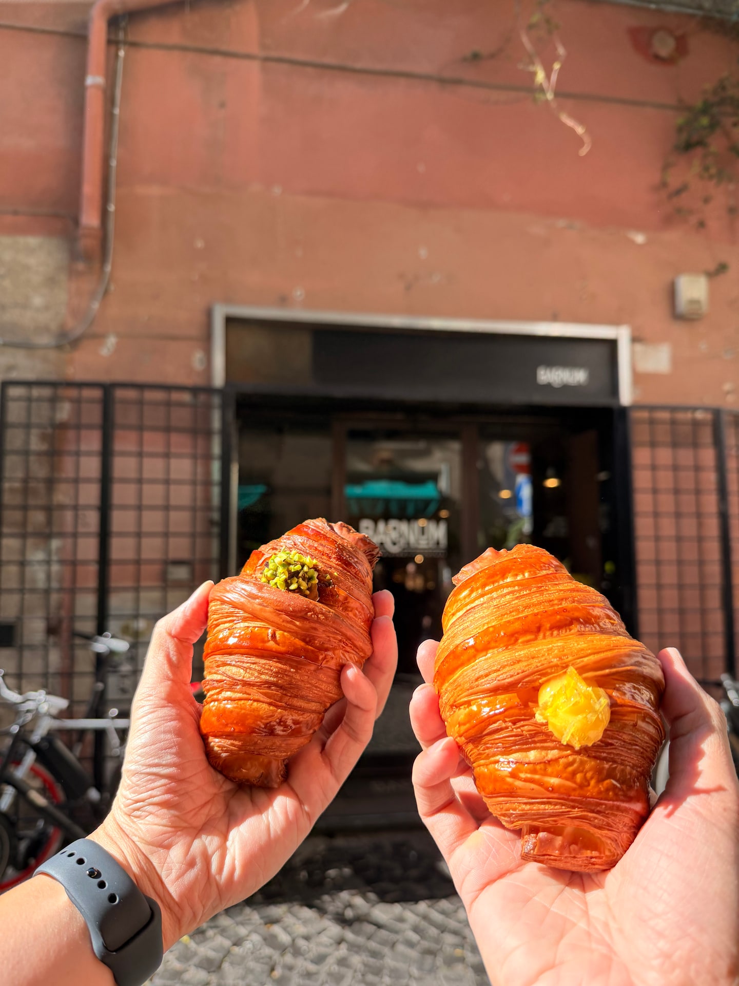 Fresh cornetti from Barnum in Rome