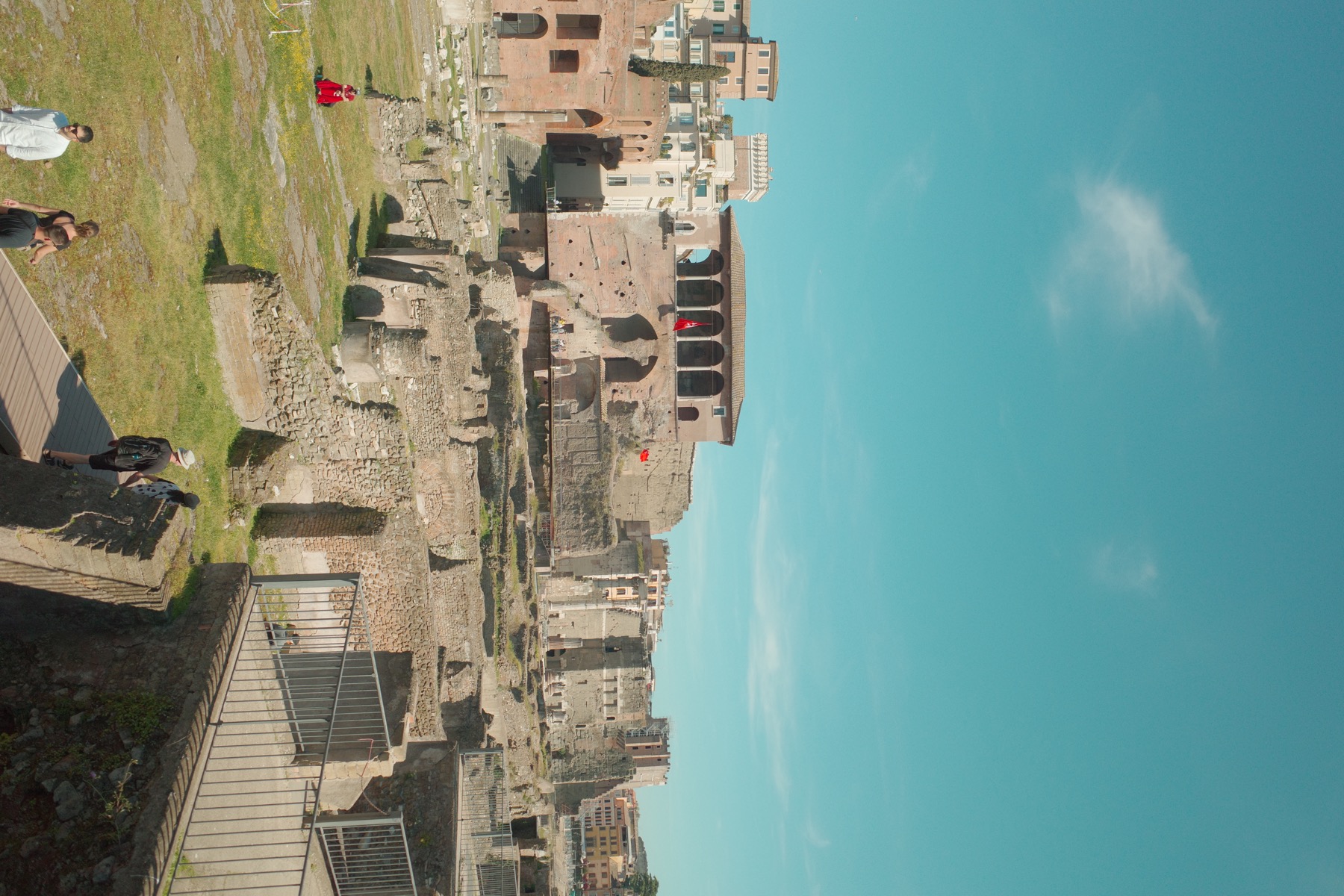 Ancient Roman Forum ruins near the Colosseum