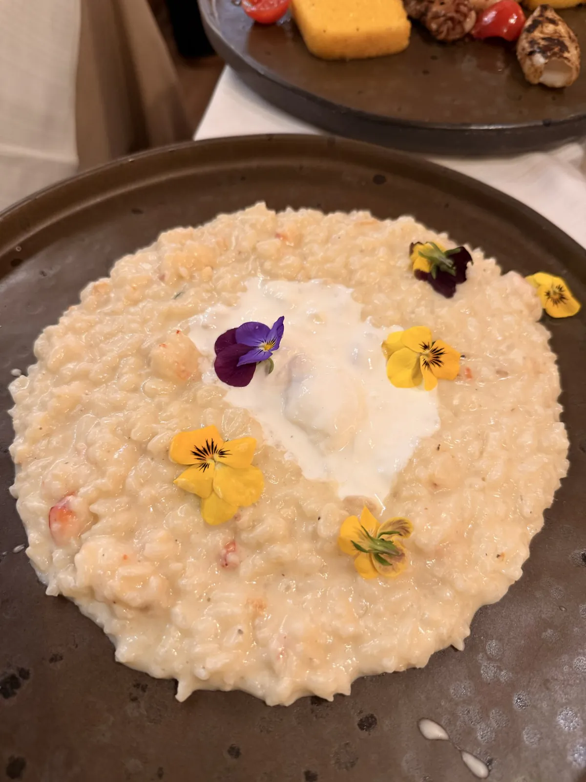 Risotto at La Piazza restaurant in Venice